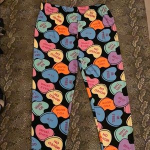 Valentines leggings size Xl for $10